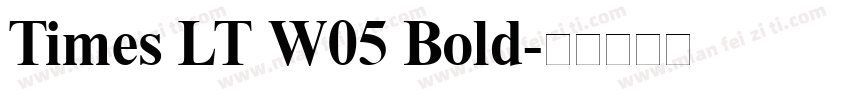 Times LT W05 Bold字体转换
